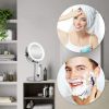 Tabletop LED Makeup Mirror with Light 10x Magnifying Dual Sided Cosmetic Mirrors