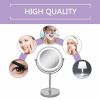 Tabletop LED Makeup Mirror with Light 10x Magnifying Dual Sided Cosmetic Mirrors
