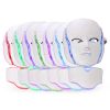 7 COLORs LED Photon Light Emitted Therapy Facial Neck Mask Skin Rejuvenation