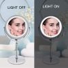 Tabletop LED Makeup Mirror with Light 10x Magnifying Dual Sided Cosmetic Mirrors