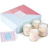 4x 3.5 oz/100 g Scented Candles, Natural Soy Candles Gift Set for Women, Scented Bath Yoga