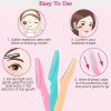 36pcs Women Eyebrow Razor Trimmer Facial Hair Remover Blade Safety Bikini Trimmer Shaper Shaver