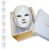 7 COLORs LED Photon Light Emitted Therapy Facial Neck Mask Skin Rejuvenation