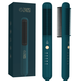 Selection Ceramic Fast Heating Electric Straightening Brush (Color: As the pic show)