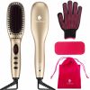 Hair Straightener Brush with Ionic Generator by MiroPure