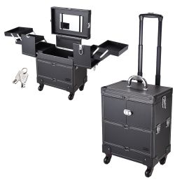 Rolling Makeup Case Black (Warehouse: GA02)